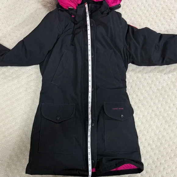 Canada Goose Holt Renfrew 175Women's Black and Pink Parka Coat, Extra Small - Picture 11 of 14